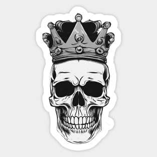 THRONE skull corner Sticker